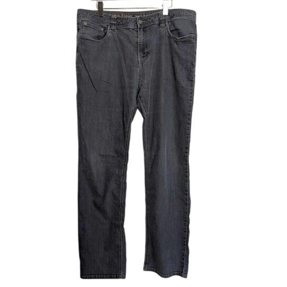 PrAna Slim Fit Men's Jeans 38W x 34L Gray Denim‎ Outdoors Hiking Camping
